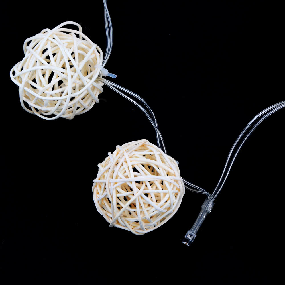Best 20 LED Garland Rattan Vine Ball Globe String Sale Online Shopping Cafago.com