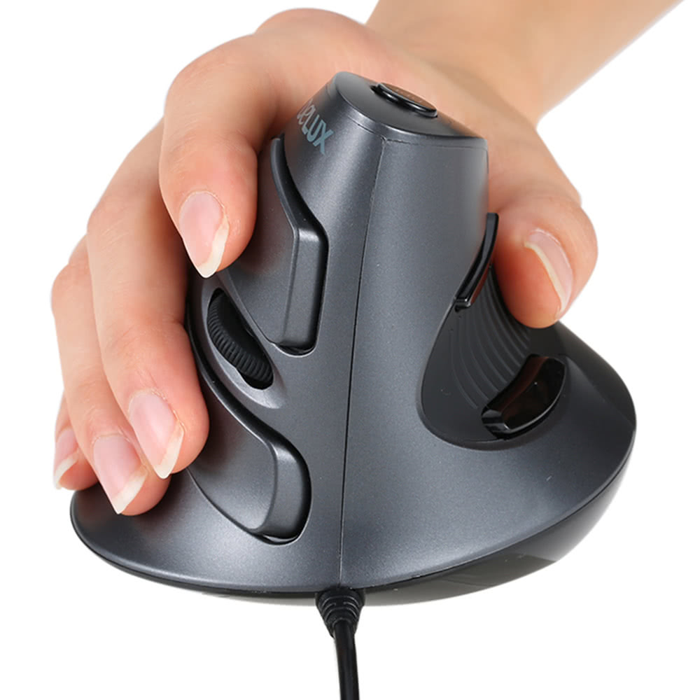 Best Delux USB Wired Vertical Optical Mouse Computer Mice Adjustable Sale Online Shopping