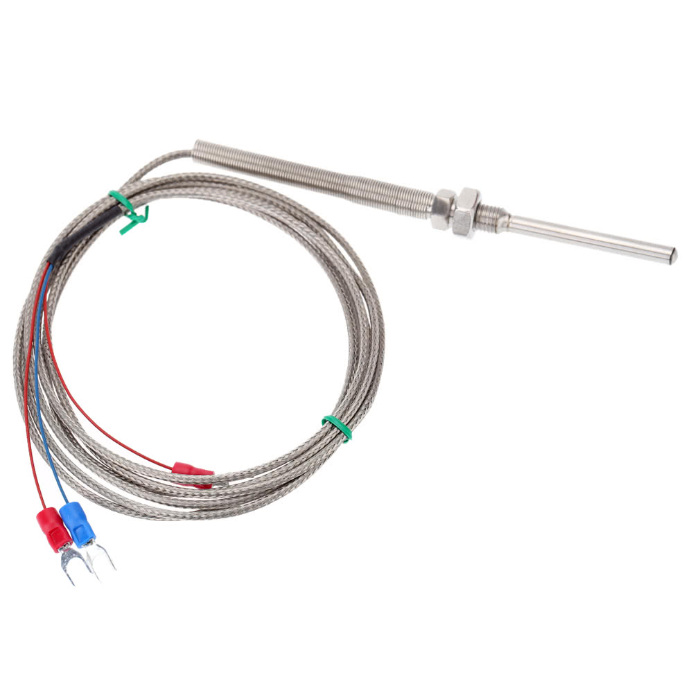 Best 2m/6.56ft Stainless Steel PT100 RTD Thermistor Sale Online