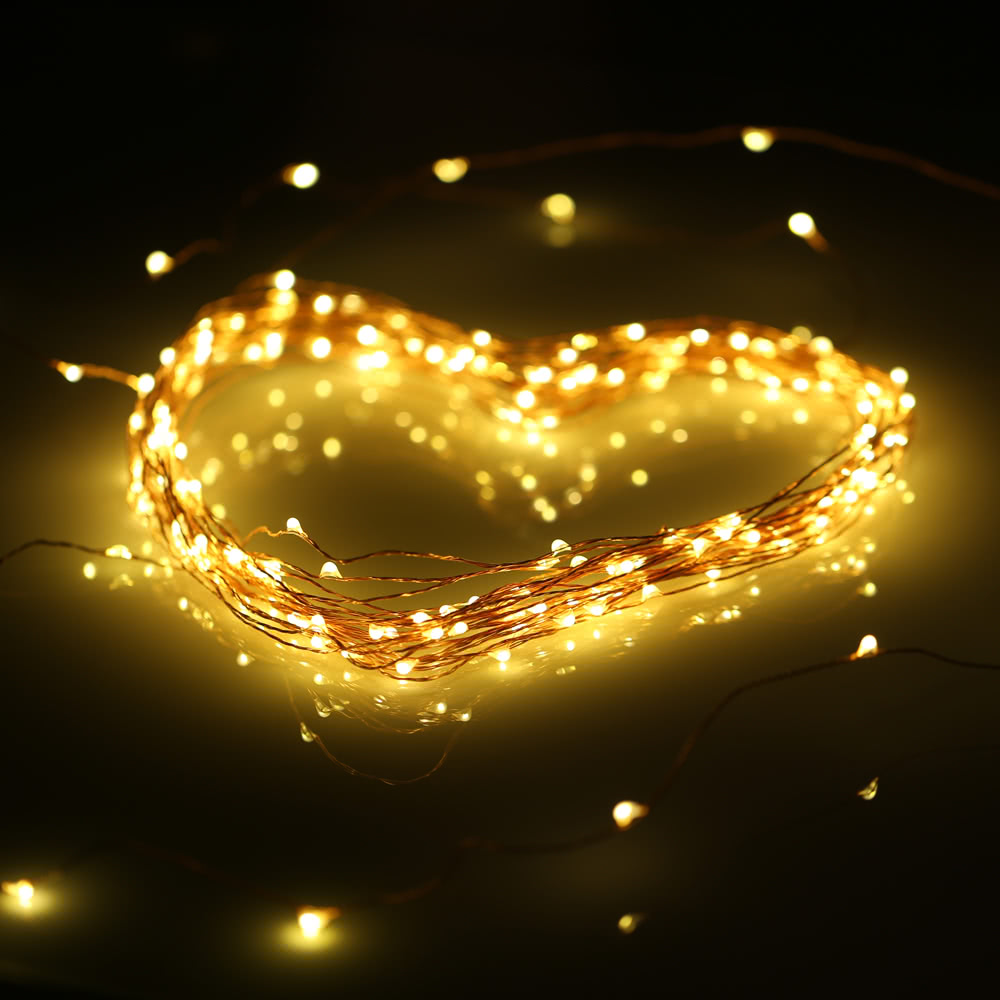 Best 10M 100 LEDs Copper String Wire Light LED Warm White Starry uk plug #1 Sale Online Shopping ...