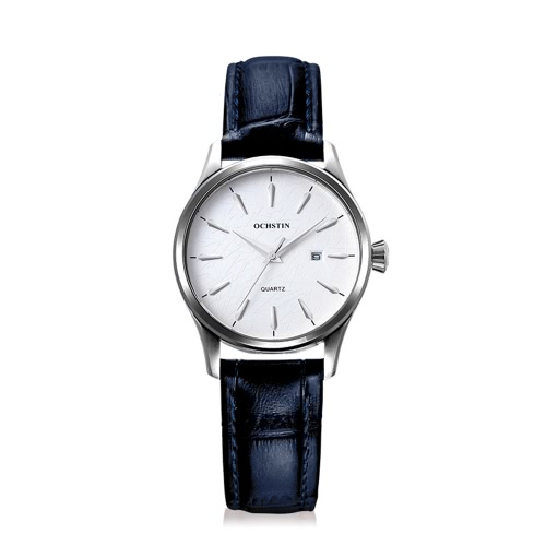 OCHSTIN Brand Luxury Genuine Leather Quartz Couple Watch