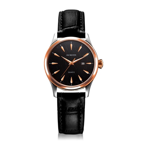 OCHSTIN Brand Luxury Genuine Leather Quartz Couple Watch