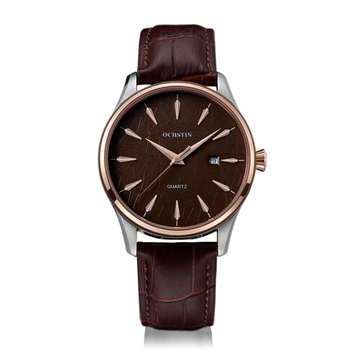 OCHSTIN Brand Luxury Genuine Leather Quartz Couple Watch