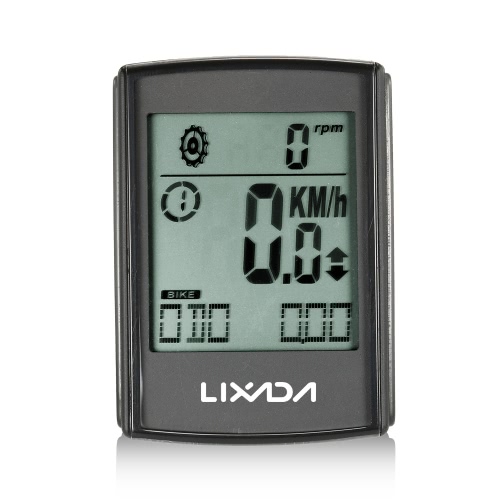 Lixada LCD Bicycle Cycling Computer skmeinewbigcasepedometer